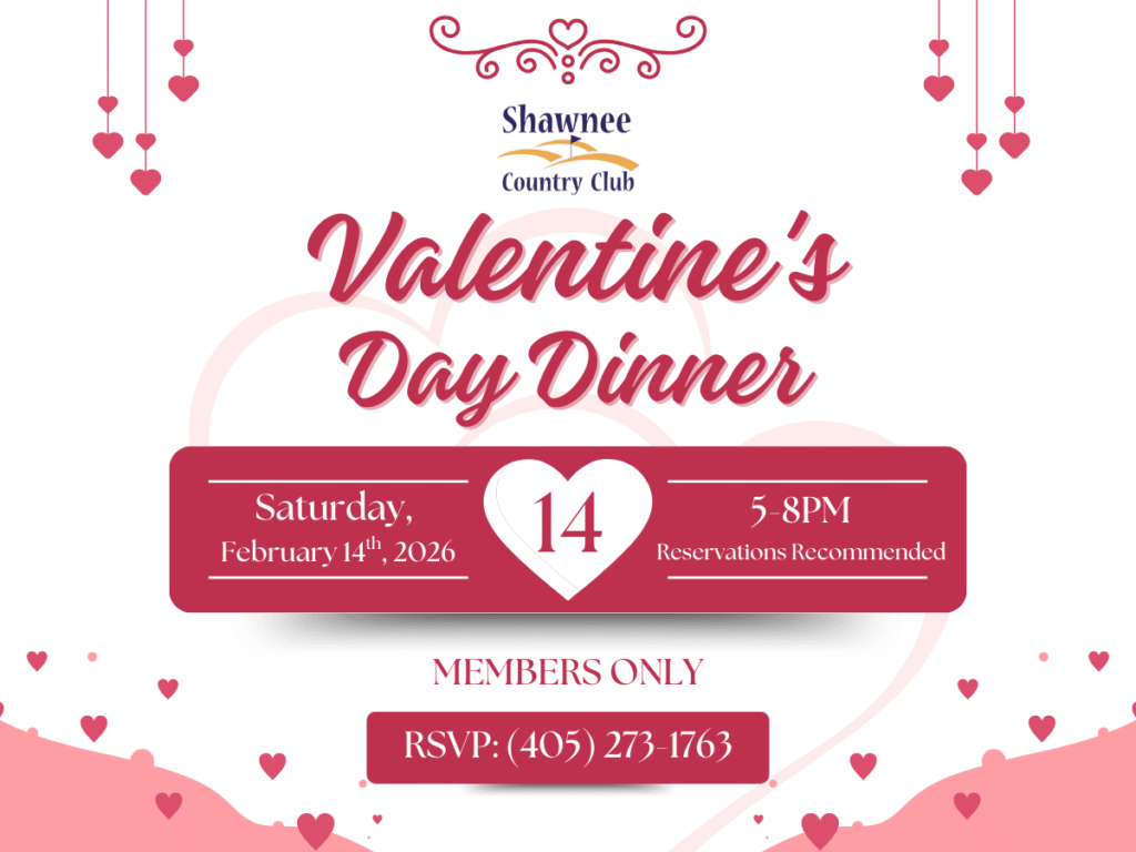Valentine's Dinner header with date and time of the event and phone number to call