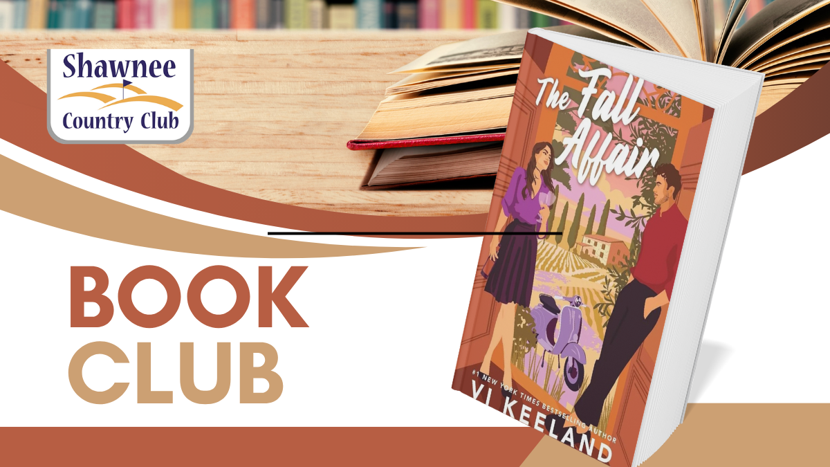 Shawnee Country Club Book Club promo featuring the novel 'The Fall Affair' by Vi Keeland